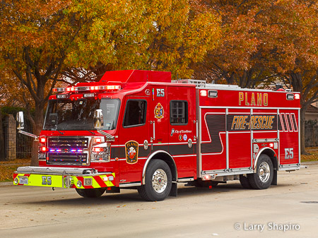 Plano Fire Department apparatus Rosenbauer America Commander rescue pumper Engine 5 Larry Shapiro photographer shapirophotography.net